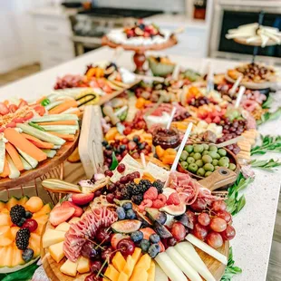 a variety of fruits and vegetables