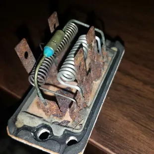 Blower motor resistor 98 Ford Mustang Simple cheap repair