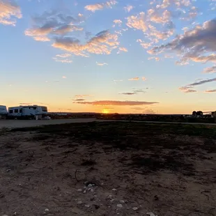 Open view of the sunset.