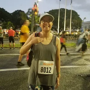 Great Aloha Run Starting Line at Aloha Tower 2020