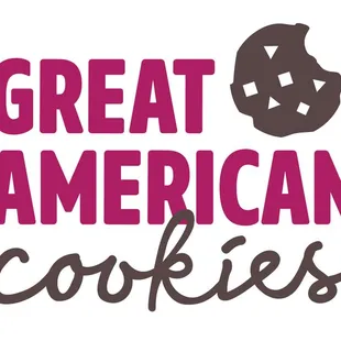 a logo for great american cookies