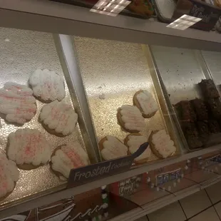 a variety of cookies on display