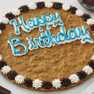 happy birthday cookie cake