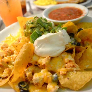 a plate of nachos