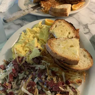 Corn Beef Hash and Eggs