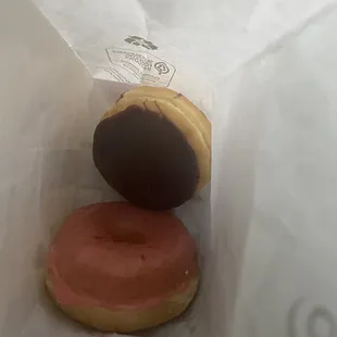 Chocolate Kreme and strawberry frosted