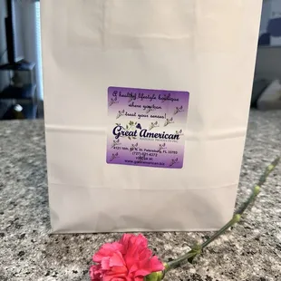 Goods have been secured. They also gave me a rose when I check out.