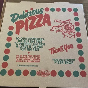 a box of delicious pizza