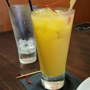 First Mai Tai In Back, Second Mai Tai In Front.  $8 And Delicious.  Had Some Oompf Too.