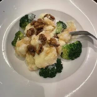 Honey Walnut Shrimp (minus a few bites)