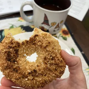 Another wonderful gluten free bagel from Great Bagel: gluten free onion. I had no idea how good this was going to be.