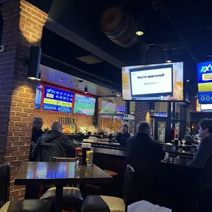 people sitting at the bar