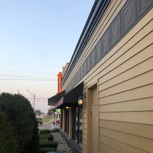 outside