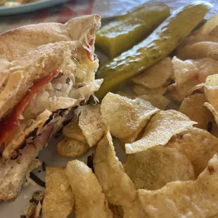 Luigi sandwich and chips