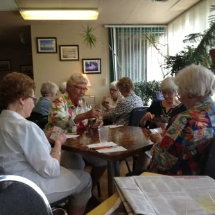 The card ladies ate all the quiche.