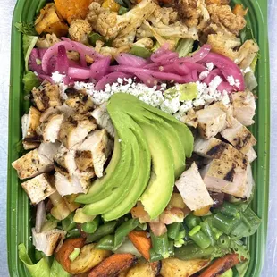 Organic Loaded Veggie Salad w Organic Chicken Breast