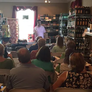 We have classes and tastings frequently. Check out the schedule of events at www.greatbottlesva.com