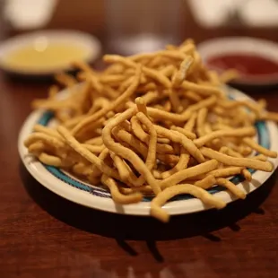 a plate of fries