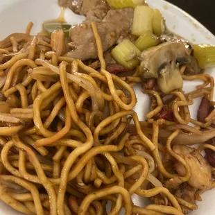 My plate; first helping.