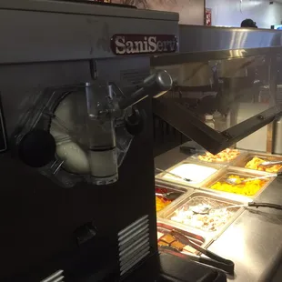 the food being prepared