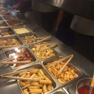 a variety of food items