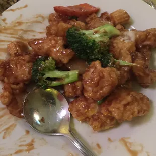 Fish with mixed vegetables - must request this because it&apos;s not on the menu!