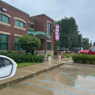 Outside near entrance