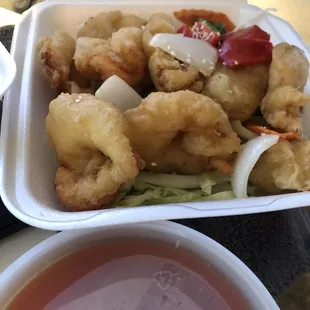 Sweet and Sweet &amp; Sour Prawns 10/10