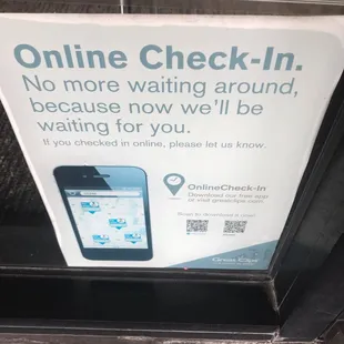 The check in on line did not work today