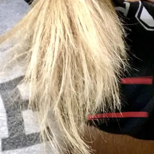 Jacked my hair up pretty bad