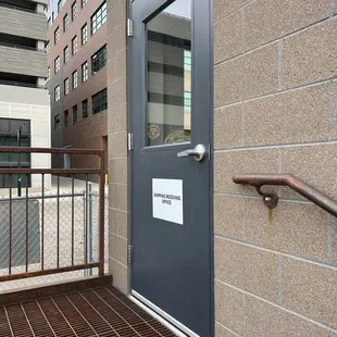 Shipping and receiving office doors