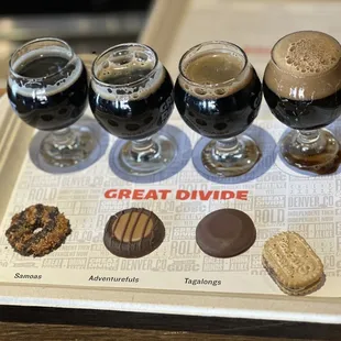 Barrel, aged flavored Yetis and Girl Scout cookie pairing