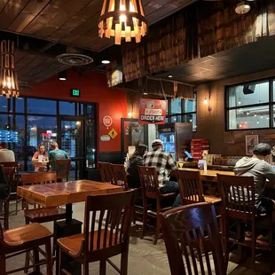 people sitting at tables