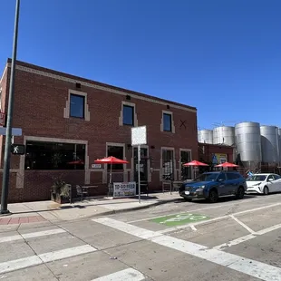 the outside of the building