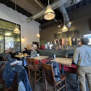 people sitting at the bar