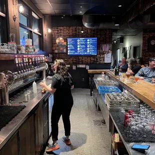 customers at the bar