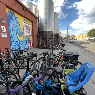 Great bike parking.
