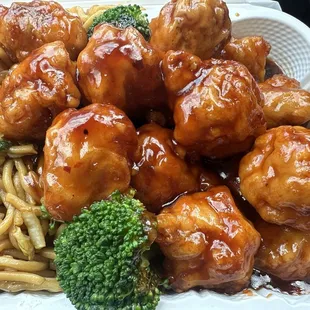 左宗鷄配蝦撈麵