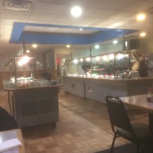 the dining area of a restaurant