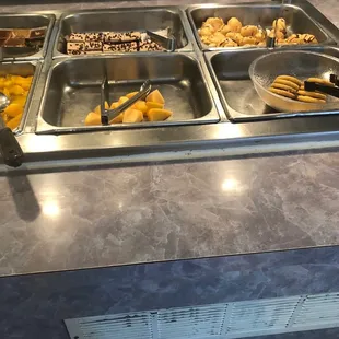 a variety of food items