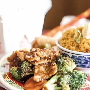 a plate of food