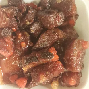 Super Sugar covered Rib Tips.