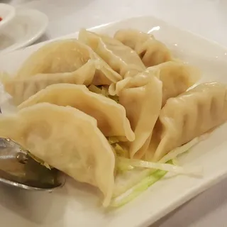 13. Steamed Pork and Veggie Dumplings