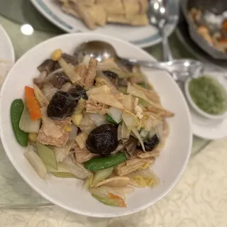 20. Mixed Vegetables and Bean Curd with Egg Drop Soup