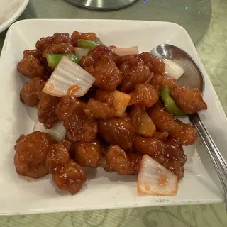 53. Deep Fried Pork Meat with Sweet and Sour Sauce