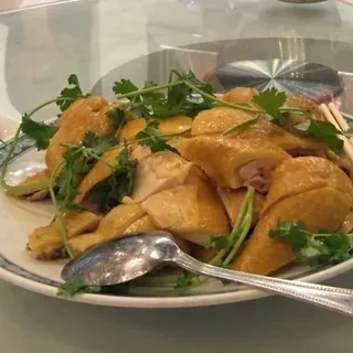 58. Steamed Chicken with Ginger Scallion(half)