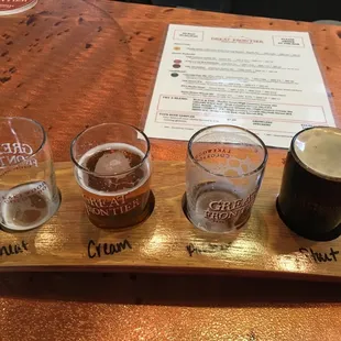 My beer flight.