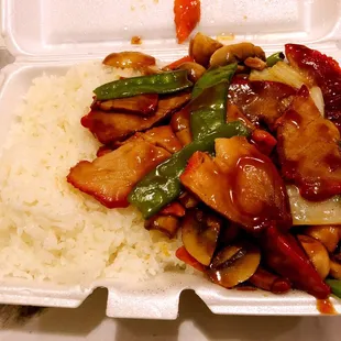 Roast Pork with Mushroom