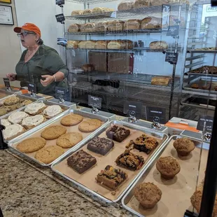 Freshly baked pastries and cookies