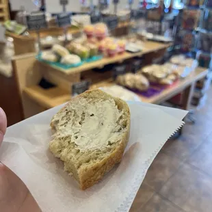 Make sure you get your free slice of bread! Yummm!